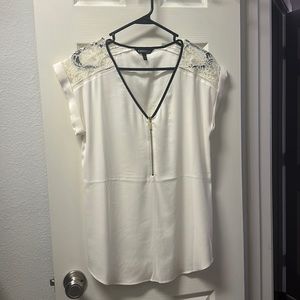 Express medium white blouse